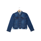 BLUE DOUBLE POCKET DENIM JACKET