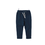 JEANS BLUE THERMAL FABRIC TROUSER WITH KNOT