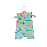 GIRRAFE PRINTED SLEEVELESS BABY ROMPER