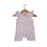 GIRRAFE PRINTED SLEEVELES ROMPER FOR BABY GIRLS