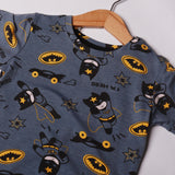 DARK GRAY BATMAN PRINTED T-SHIRT FOR BOYS