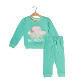 BABY BLUE SUNNY MOMENTS PATCH SUIT FOR GIRLS