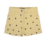 YELLOW HEART EMBROIDERED SKIRT