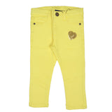 YELLOW HEART TWILL PANTS FOR GIRLS