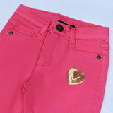 PINK HEART TWILL PANTS FOR GIRLS