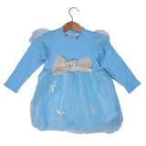 LIGHT BLUE BOW TIE TOP FOR GIRLS