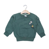 DARK GREEN ADVENTURE SWEATSHIRT FOR BOYS