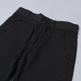 BLACK  DOUBLE POCKETS PLAIN COTTON JEANS FOR BOYS