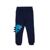 NAVY BLUE DINO PRINTED TROUSER FOR BOYS