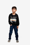 BLACK NEW YORK PRINTED FULL SLEEVES SWEATSHIRT