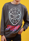 DARK GRAY SPIDERMAN SWEATSHIRT