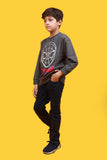 DARK GRAY SPIDERMAN SWEATSHIRT