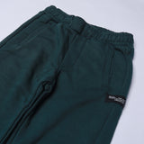 DARK SEA GREEN THERMAL FABRIC TROUSER WITH KNOT