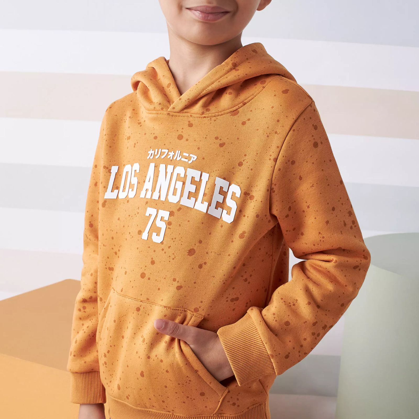 Orange los angeles hoodie sale